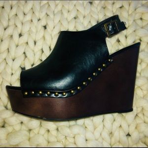 Studded Platform Mules